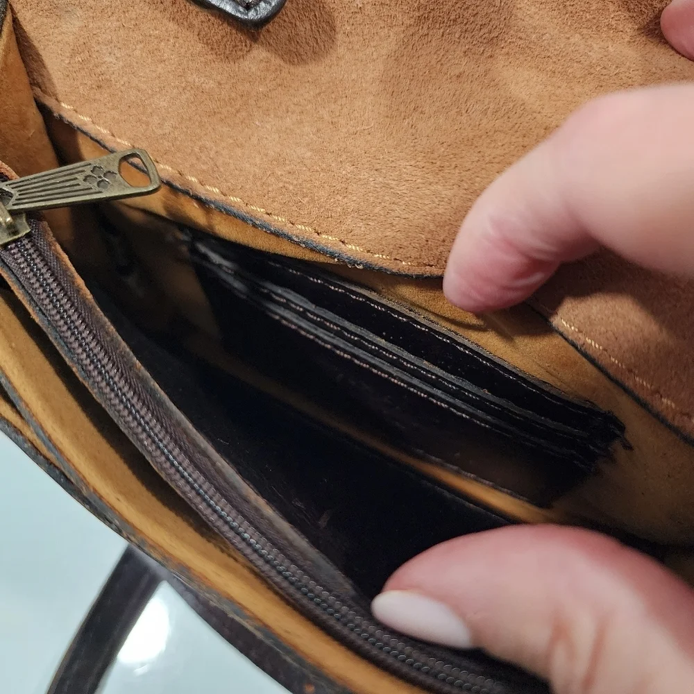 PATRICIA NASH ANIMAL PRINT CROSSBODY BAG 